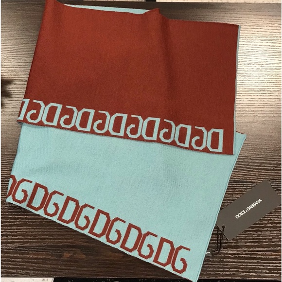 NWT Dolce & Gabbana Logomania Wool Blend Scarf 😍💙🔥 - Picture 15 of 17